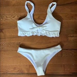 Scoop neck bikini set